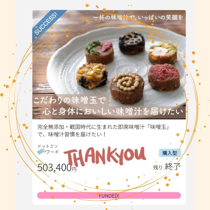 クラウドファンディング達成!