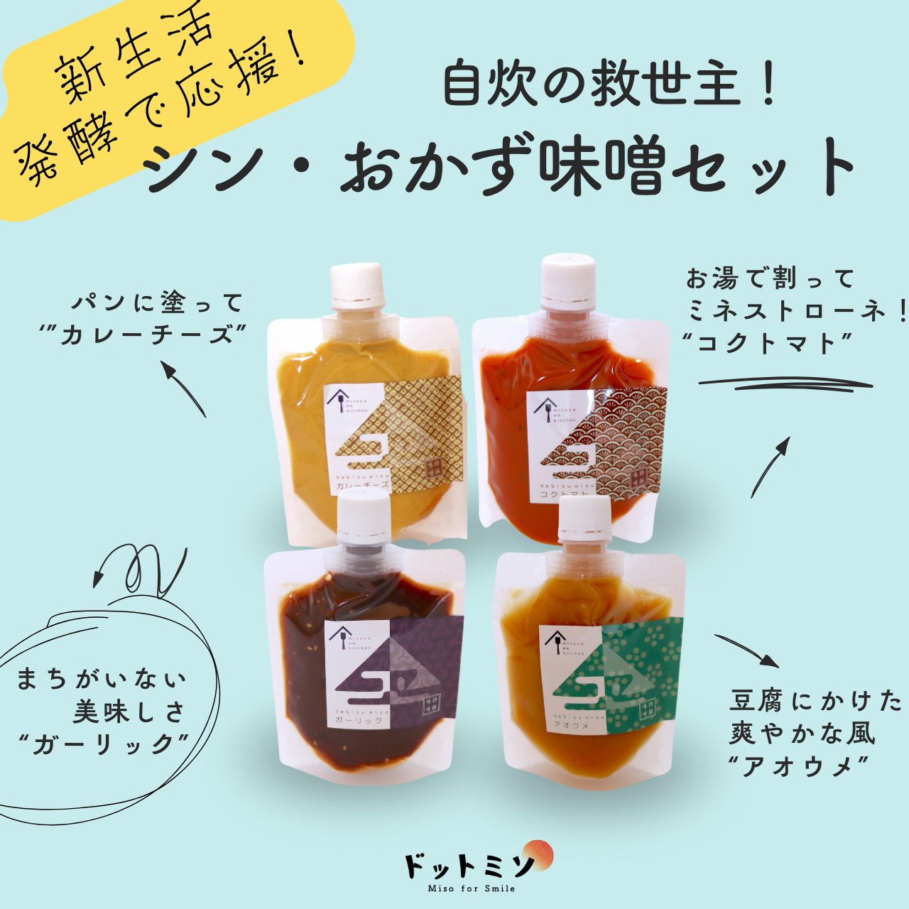 自炊の救世主!シン・おかず味噌セット