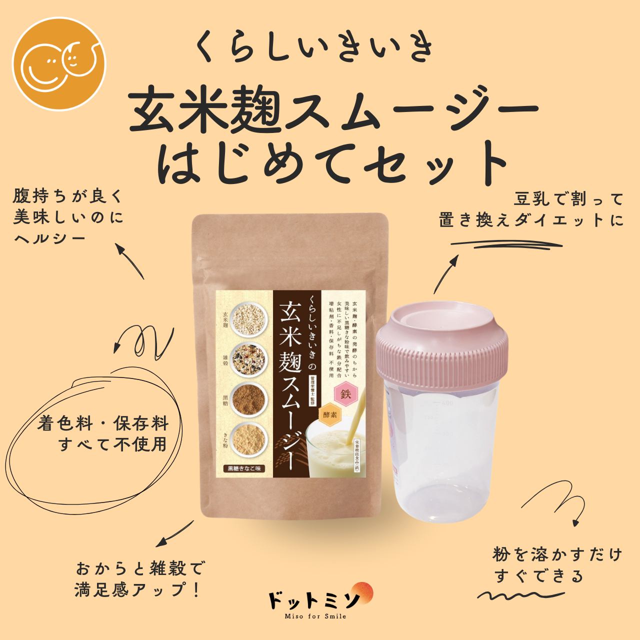初めての方向け！玄米麹スムージーはじめてセット