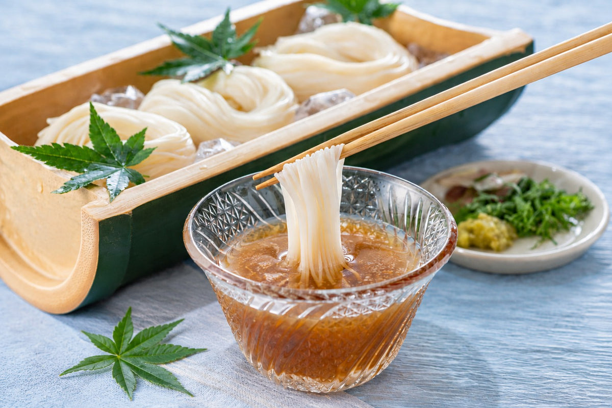 【大阪府：大源味噌】辛みそ山椒 を使った料理（そうめん）
